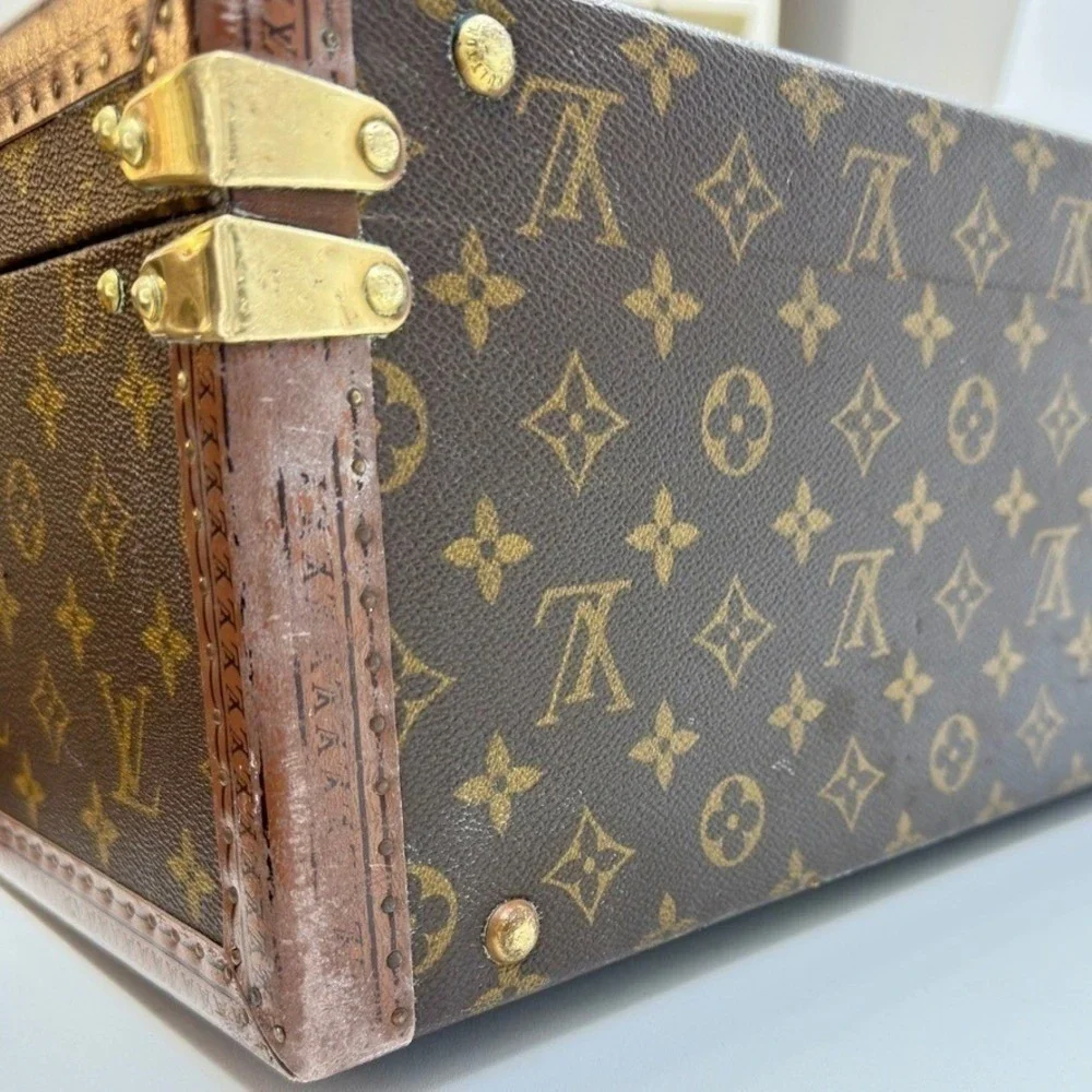 Rare Vintage Louis Vuitton Super President Luggage Monogram Made in France‎
